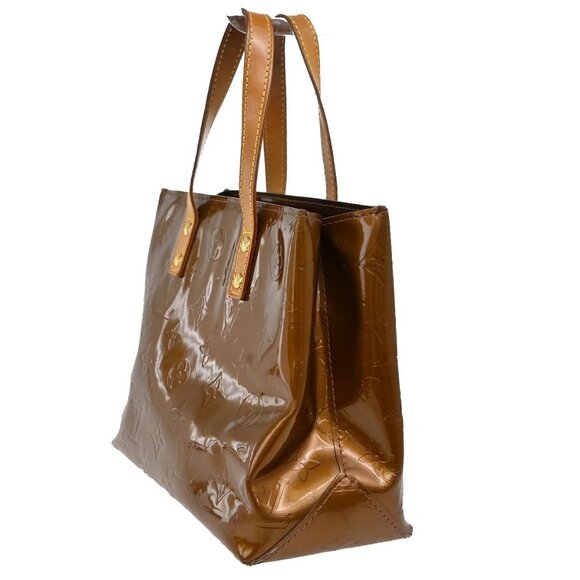 LOUIS VUITTON Read PM Hand Bag Monogram Vernis Patent Bronze M91146 69EF581 - Picture 2 of 14
